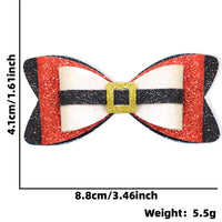 Santa's Belt Glitter Bow