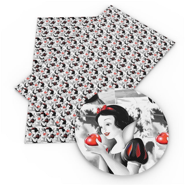 Pretty Girl SW B&W Faux Leather Sheet #1