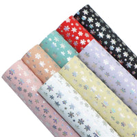 Snowflakes Faux Leather Full Sheet Pack of 8
