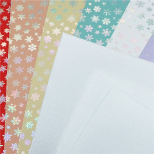 Snowflakes Faux Leather Full Sheet Pack of 8