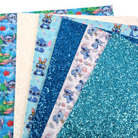Blue Alien Faux Leather Full Sheet Pack of 6
