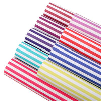 Stripes Faux Leather Full Sheet Pack of 9