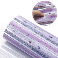 Stripes Purple Transparent Sheet