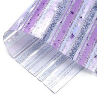 Stripes Purple Transparent Sheet
