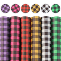 Tartan Pattern A5 Faux Leather Full Sheet Pack of 6
