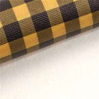 Tartan Pattern A5 Faux Leather Full Sheet Pack of 6
