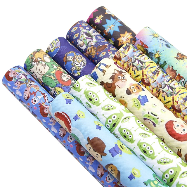 Toy Story Print Faux Leather Full Sheet Pack of 10