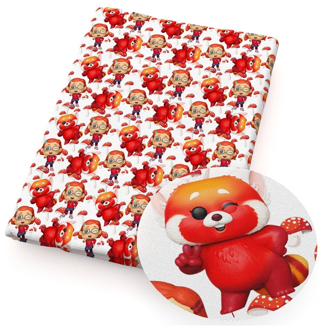 Turning Red Faux Leather Sheet