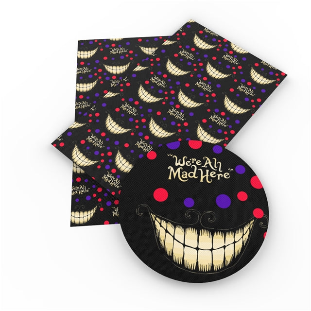 We Are All Mad Here Faux Leather Sheet #11