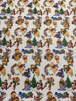 Pooh Bear Christmas Faux Leather Sheet
