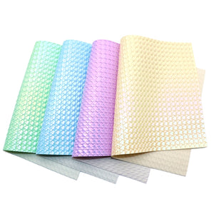 Woven Pastel Faux Leather Full Sheet Pack of 4