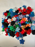 Clearance #50- Satin and Felt Flowers x 174
