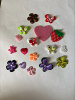 Clearance #59- Random Assortment of Sequin and Satin Shapes x84
