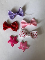 Clearance #96- Mini Bows and Felt Stars x 31
