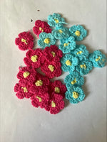 Clearance #63- Knitted Flowers x22
