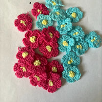 Clearance #63- Knitted Flowers x22