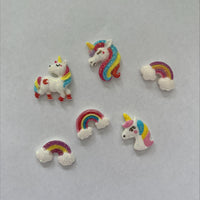 Clearance #81- Glitter Unicorn Resins x106