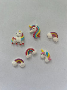 Clearance #81- Glitter Unicorn Resins x106