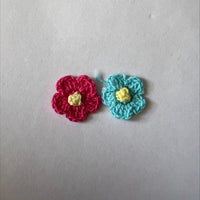 Clearance #63- Knitted Flowers x22