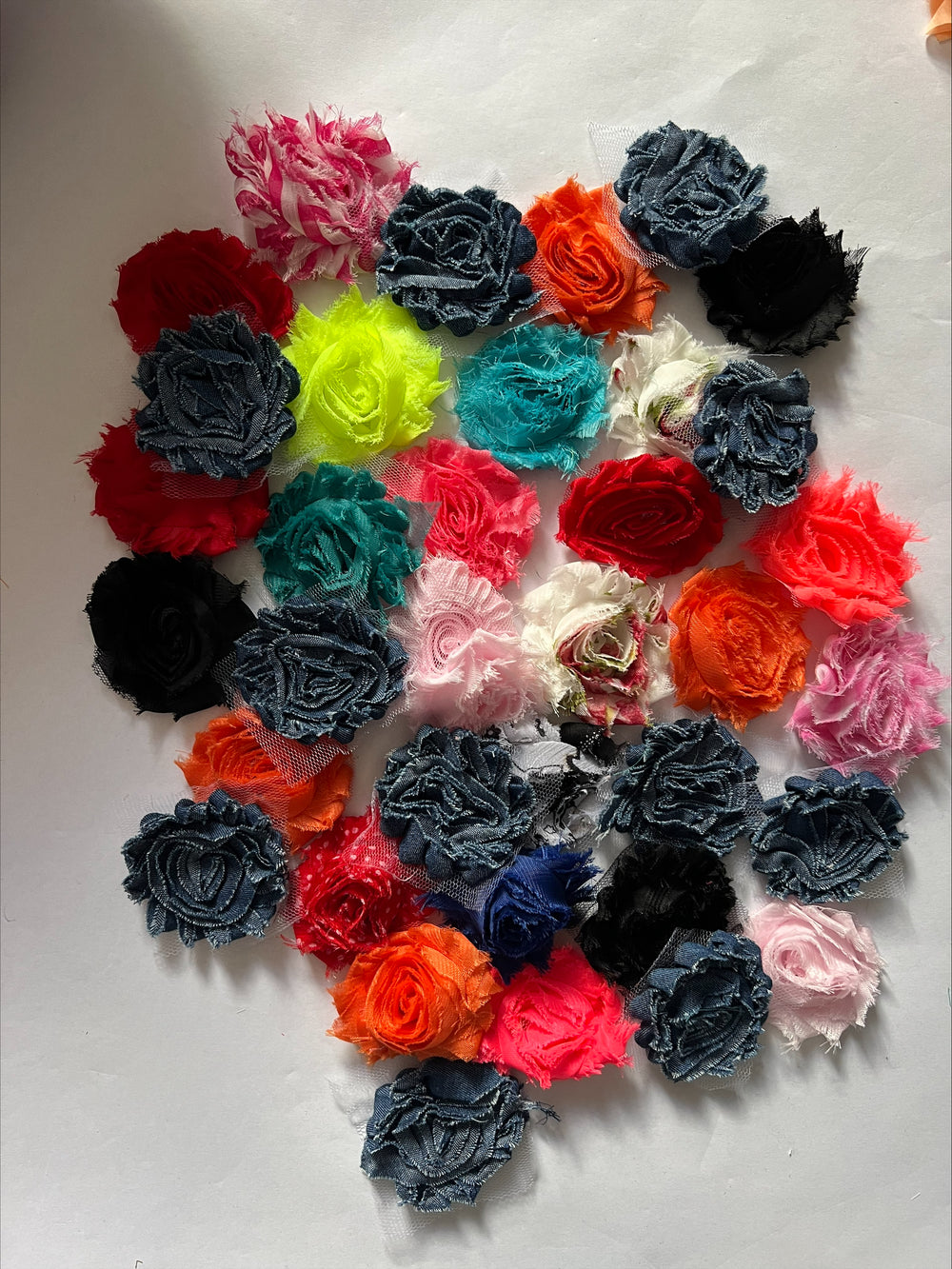 Clearance #33- Chiffon Flowers x37