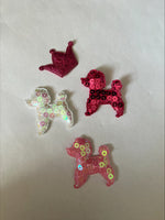 Clearance #65- Sequin Poodles x31
