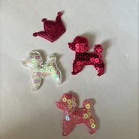 Clearance #65- Sequin Poodles x31