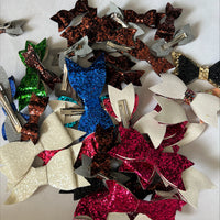 Clearance #46- Chunky Glitter Bows x 48