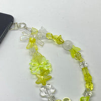 Phone Chain Yellow Crystal #1
