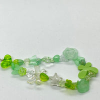 Phone Chain Green Crystal #3