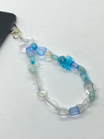Phone Chain Blue Crystal #4
