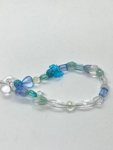 Phone Chain Blue Crystal #4