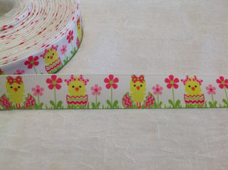 Easter Chicks with Bows 7/8