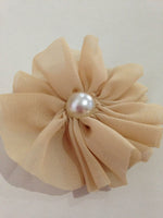 Chiffon Flower with Pearl 6cm
