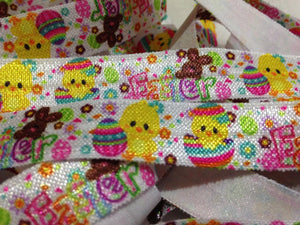 Easter with Easter Chicks 5/8" FOE (5 Yards)