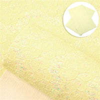 Lace Chunky Glitter Faux Leather Sheet