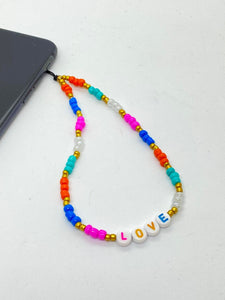 Phone Chain Beaded Love #19