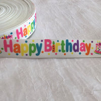 Happy Birthday 7/8" Ribbon