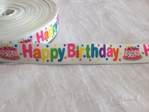 Happy Birthday 7/8" Ribbon