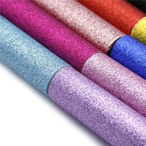 Fine Glitter Mixed Faux Leather Full Sheet Pack of 10