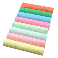 Lace Pastels Glitter Faux Leather Pack of 8 Sheets
