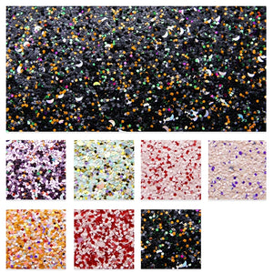 Pretty Chunky Glitter A5 Faux Leather Sheet Pack of 7