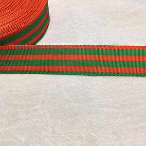 Stripes Horizontal Christmas 7/8" Ribbon