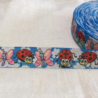 Butterflies & Bugs with Clouds 7/8" Ribbon