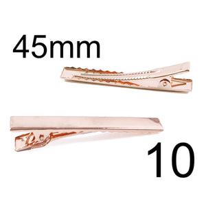 45mm Alligator Clip Rose Gold with Teeth Packs