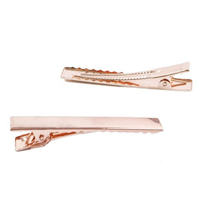 45mm Alligator Clip Rose Gold with Teeth Packs