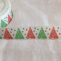 Christmas Swirl Trees 7/8" Ribbon