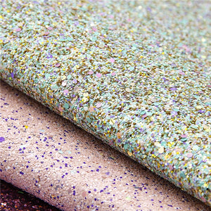 Pretty Chunky Glitter Faux Leather Full Sheet Pack of 7