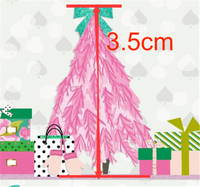 Christmas Trees Pink Faux Leather Sheet
