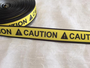 Caution 7/8" Ribbon