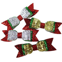 Glitter Trio Christmas Combo Bow
